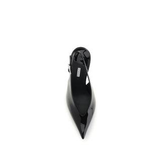 Black Calf Leather Bos Taurus High Heel Pumps