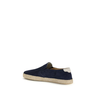 Blue Calf Leather Bos Taurus Espadrilles