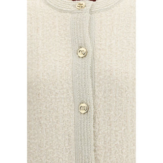 Beige Wool Cardigan