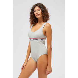 Gray Cotton Bodysuit