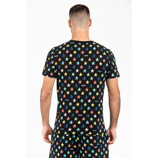 Schwarzes Baumwoll-T-Shirt