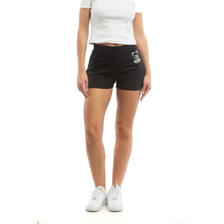 Black Cotton Short And Mini Shorts