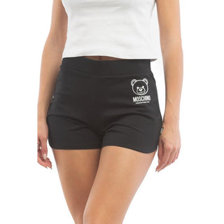 Black Cotton Short And Mini Shorts