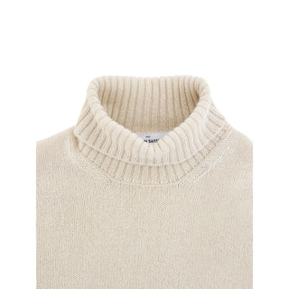 Cuello alto de lana beige