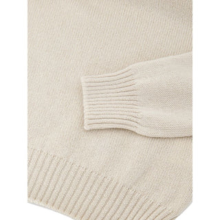 Cuello alto de lana beige