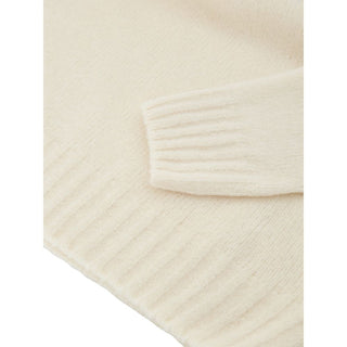 Cuello alto de lana blanco
