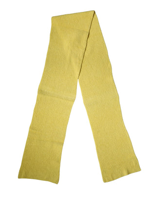 Yellow Cotton Knitted Neck Foulard 270cm x 31cm  Men Scarf