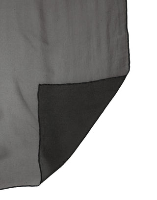 Black Silk Neck Wrap Shawl Stole 167cm x 126cm Scarf