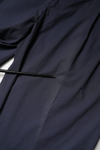 DarkBlue Wool Straight Formal Dress Trouser Pants