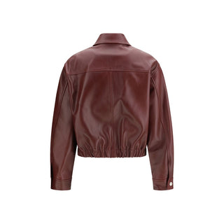 Bordeaux Calf Leather Bos Taurus Leather Jacket