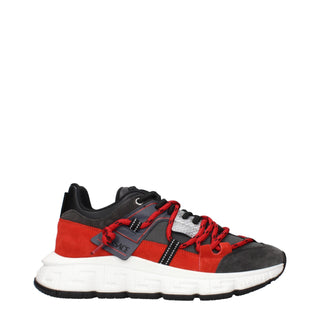 Graue klobige Leder-Sneaker