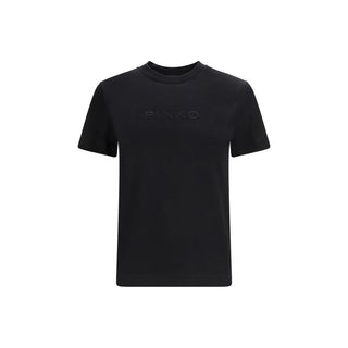 Schwarzes Baumwoll-T-Shirt