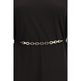 Vestido casual negro de acetato