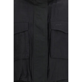 Black Nylon Sleeveless Jacket