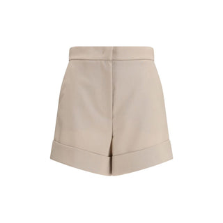 Pantalones cortos bermuda bicolor de lana
