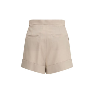 Pantalones cortos bermuda bicolor de lana