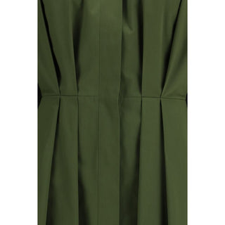 Vestido casual bicolor de algodón