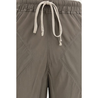 Braune Seidenhose mit Schlag