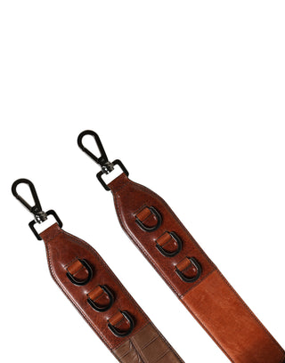 Bolso accesorio de cuero de terciopelo de caballo marrón con correa para el hombro