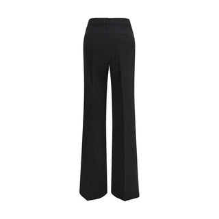 Pantalones acampanados negros de lana