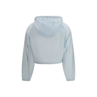 Chaqueta shell azul de poliamida reciclada