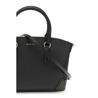 Handtasche aus schwarzem Kalbsleder (Bos Taurus)