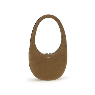 Bolso de hombro de cuero de becerro marrón Bos Taurus  