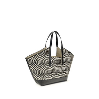 Bolso de hombro negro de poliamida