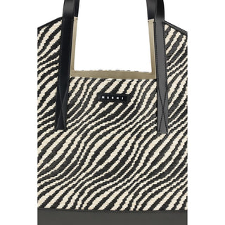Bolso de hombro negro de poliamida