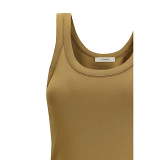 Camisetas sin mangas marrones de algodón