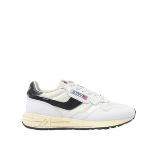 Weiße Low-Top-Sneaker aus Leder