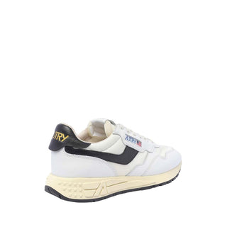 Weiße Low-Top-Sneaker aus Leder