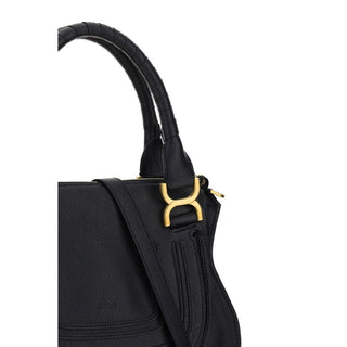Bolso de mano de cuero de becerro negro Bos Taurus