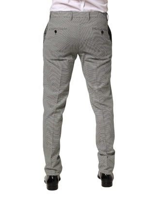 Gray Cotton Skinny Dress Formal Trouser Pants