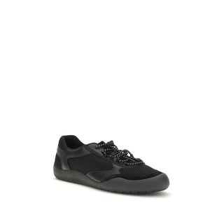Zapatillas deportivas atléticas de poliéster negro