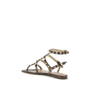 Braune Kalbsleder Bos Taurus Riemchensandalen