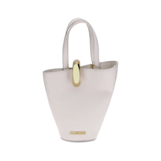 Bolso Backet Bos Taurus de piel de becerro beige