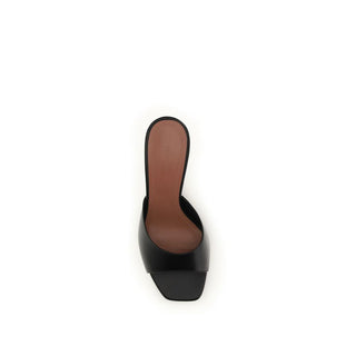 Black Lamb Ovis Aries Stiletto Heel Sandals