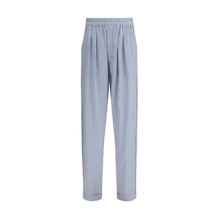 Mehrfarbige Seidenhose Nachtwäsche