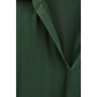 Zweifarbige Seidenbluse