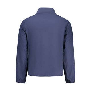 Blaue Polyester-Herrenjacke