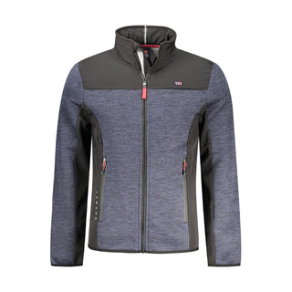 Blaue Polyester Herrenjacke