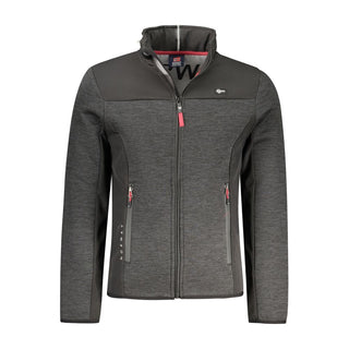Herrenjacke aus schwarzem Polyester