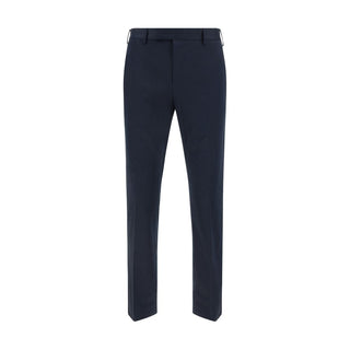 Pantalones casuales de algodón azul