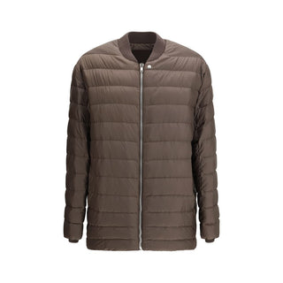 Braune Daunenbomberjacke