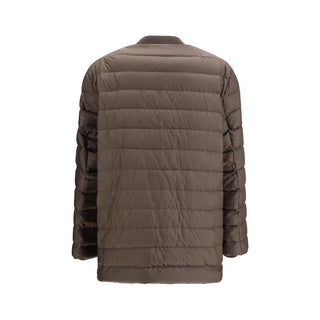 Braune Daunenbomberjacke
