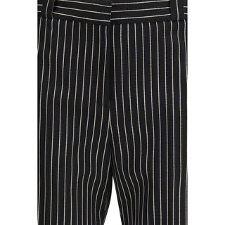 Schwarze Freizeithose aus Wolle