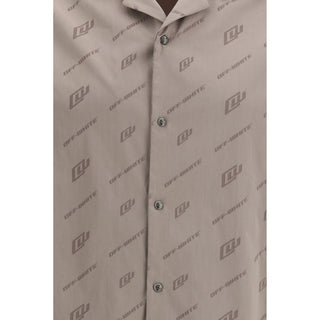Beige Viscose Shortsleeve Shirt