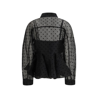Black Recycled Polyester Pattern Shirt