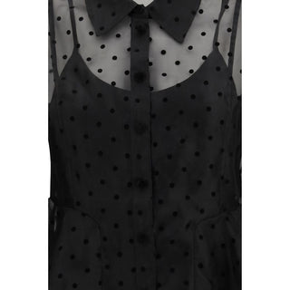 Black Recycled Polyester Pattern Shirt